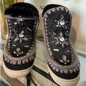Mou Jeweled Sneaker Boots
